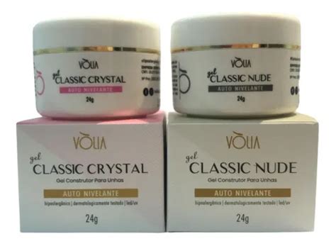 2 Géis Vòlia Classic Nude Classic Crystal 24g Parcelamento sem juros