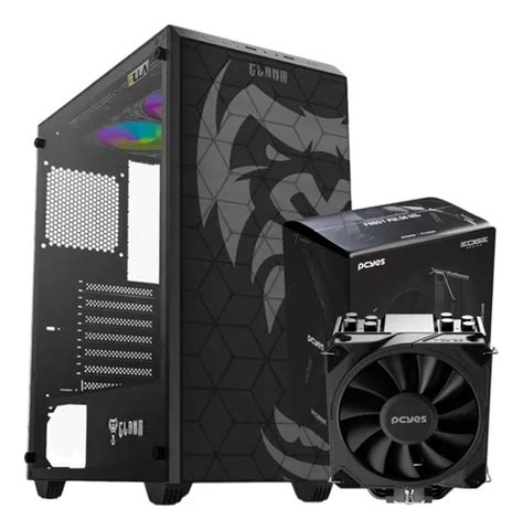 Mid Tower Com Boa Ventilação - Kit Gamer Gabinete Mid Tower Ótima Ventilação + Air Cooler ...