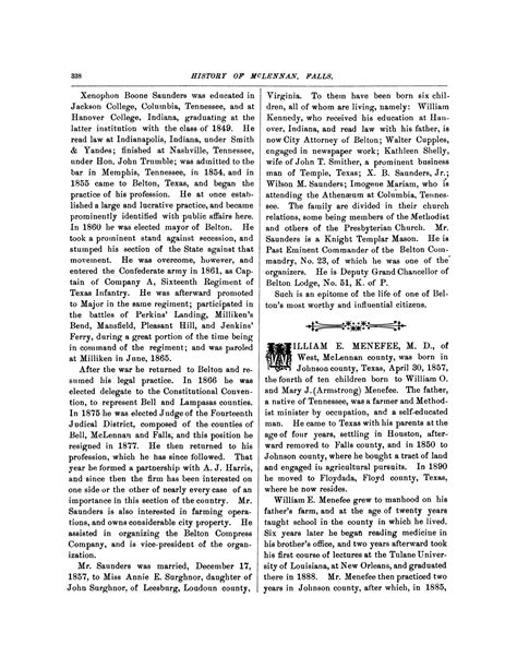 A Memorial and Biographical History of McLennan, Falls, Bell and