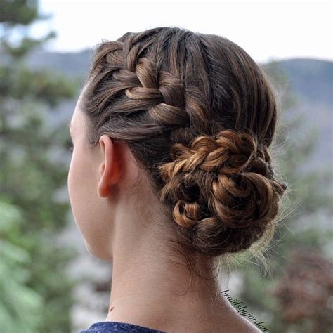 Invisible Braid Braided Bun Hairstyles French Braid Hairstyles Hair