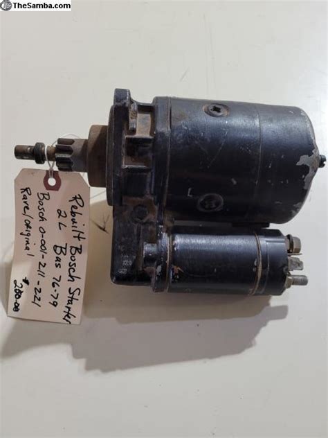 Vw Classifieds Vw Rebuilt Bosch 2 Liter 12v Starter