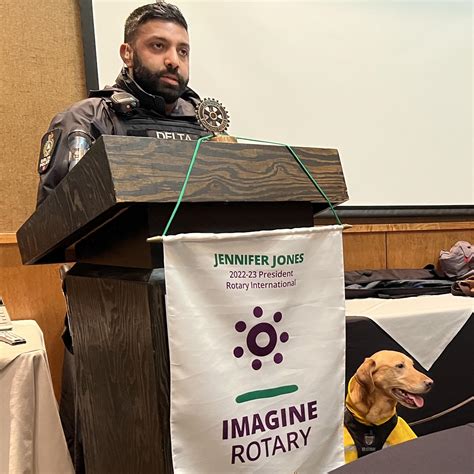 Delta Police body cams, youth, drug & firearms detection | Rotary Club