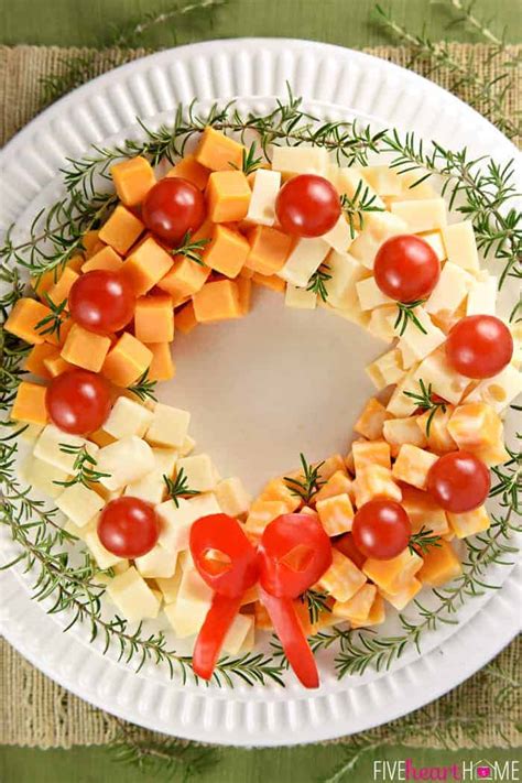 Holiday Cheese Wreath • FIVEheartHOME