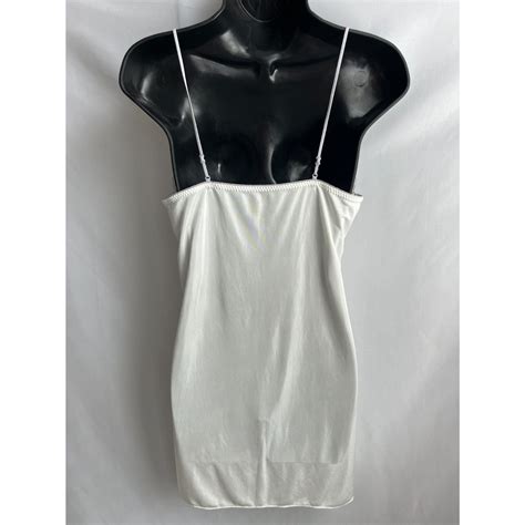 Vintage Amphi Nightgown Lingerie Teddy Slip L White L Gem