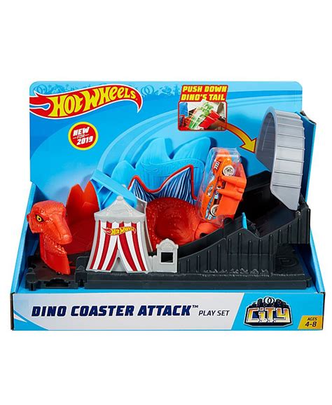 Hot Wheels Dino Coaster Attack™, playset - Dinosaur Toy - Macy's