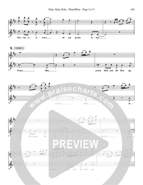 Holy Holy Holy Flute Oboe Sheet Music Pdf Gary Oliver Praisecharts