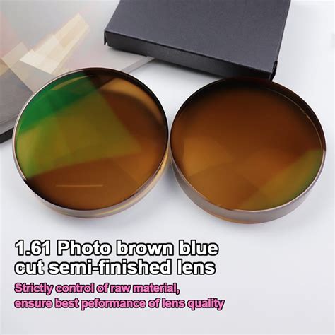 SF Semi Finied Lens 1 61 UC HC HMC UV420 Eyewear Photochromic Brown