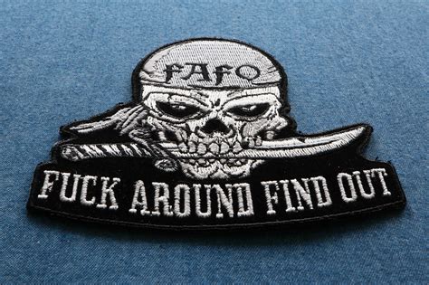 Fuck Around Find Out Skull Patch Skull Patches By Ivamis Patches
