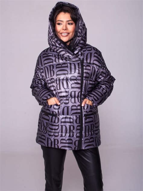 Куртка Donna Bacconi принтованная с капюшоном