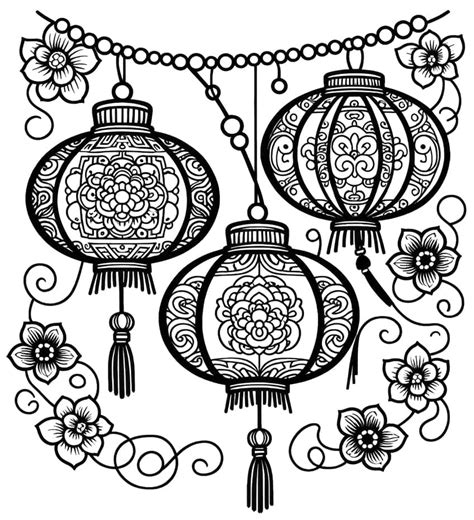 Chinese New Year Coloring Pages Celebrate The Lunar New Year