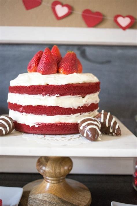 Easy Naked Red Velvet Cake A Night Owl Blog