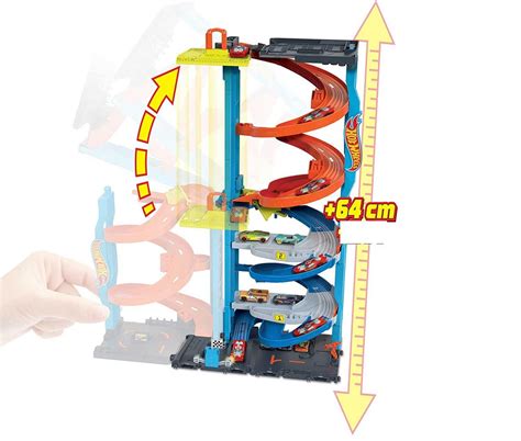 Трек Хот Вилс Гоночная башня трансформер Hot Wheels City Transforming Race Tower Mattel HKX