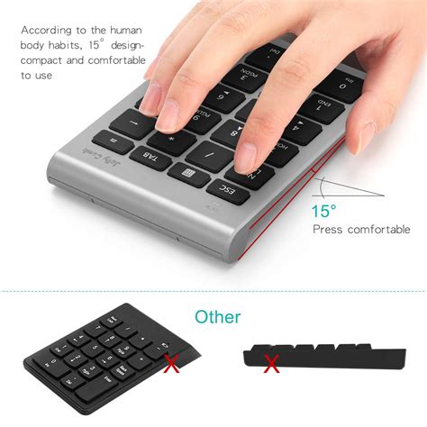 Numeric Keypad Jelly Comb Portable Slim Usb Number Pad Keyboard With