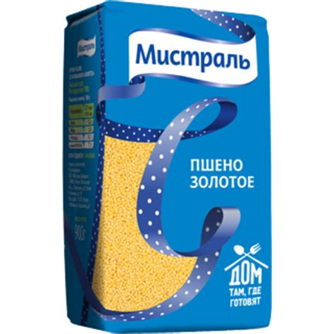 Купить Пшено (просо) золотое МИСТРАЛЬ, 900 г - Экоcтория Челябинск ...