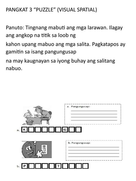 Pangkatang Gawain Pdf