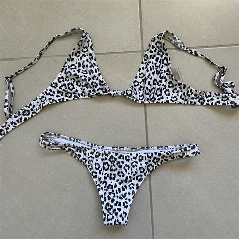 White Fox Swim Bikini Size Small Depop
