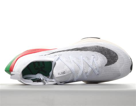 Nike Air Zoom X Alphafly NEXT% Flyknit Sail White Red Green CI9925-159 ...