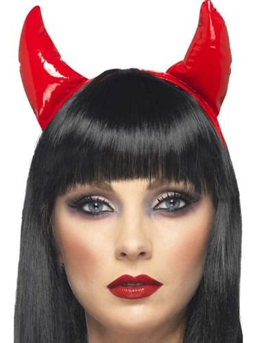 Red Pvc Devil Horns