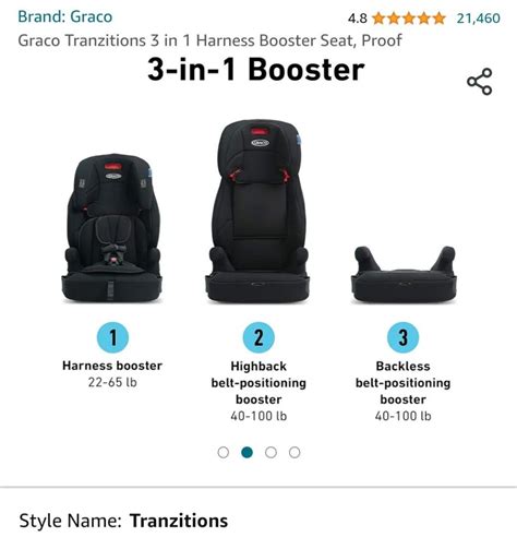 Graco 3 In 1 Booster Babies And Kids Going Out Car Seats On Carousell