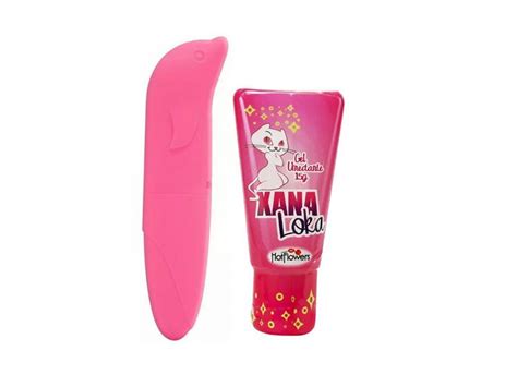 Kit gel intimo efeito vibrador hot flowers vibrador golfinho ponto g Acessórios para Bem