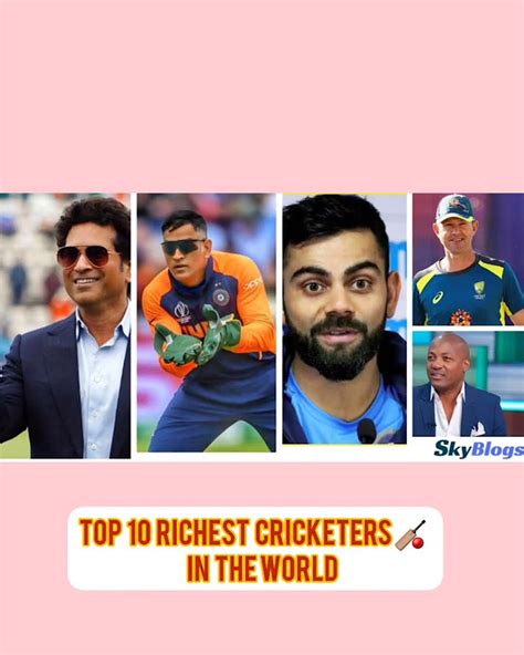 Top 10 Richest Cricketers In The World 🏏 Richest Cricketers