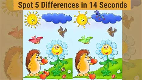 Spot the Difference: Only 10% of people can spot 5 differences between ...