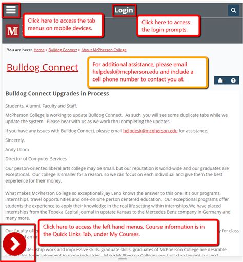 About McPherson College - Main View | Bulldog Connect | Bulldog Connect