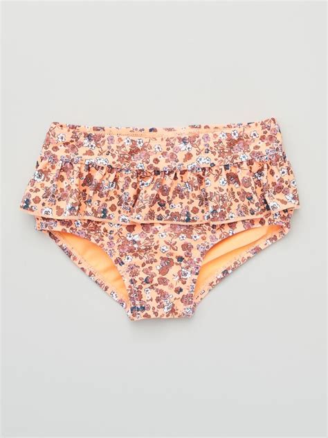 Braguita De Bikini Estampada Flores Naranja Kiabi