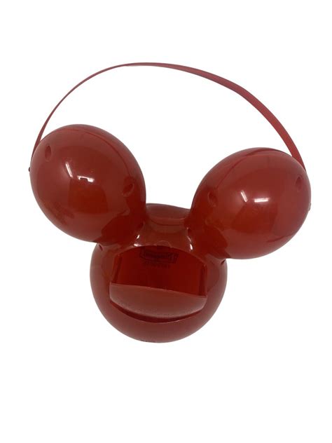 Disney Disneyland 60th Anniversary Red Mickey Mouse Balloon Popcorn Bucket Ebay