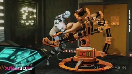 Futa Robot Anal Fucking A Tied Brunette Babe In A D Animation Porn