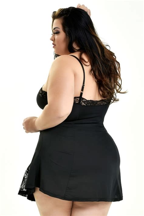 Camisola Sensual Plus Size Extra Grande Lingerie Noiva Sexy Parcelamento Sem Juros