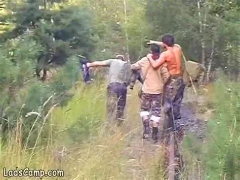 Threesome Gay Fuck On The Railroad Twink Porn By Lads Camp XHamster