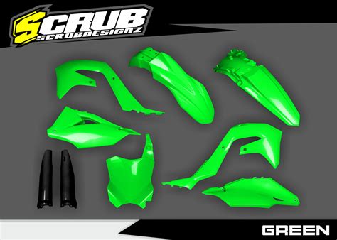 Polisport Restyle Kawasaki Kx125 Kx250 2004 2008 Plastic Kit Fork
