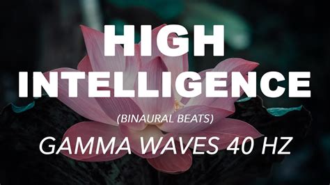 High Intelligence Gamma Wave Binaural Beats Music Focus Memory Study