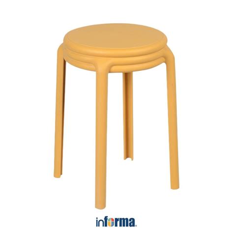 Jual Informa Haldon Bangku Kuning Mustard Stool With Cushion Tempat