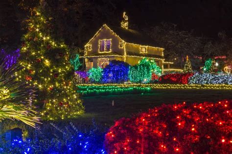 Christmas Lights Shore Acres State Park Oregon Stock Photos - Free ...