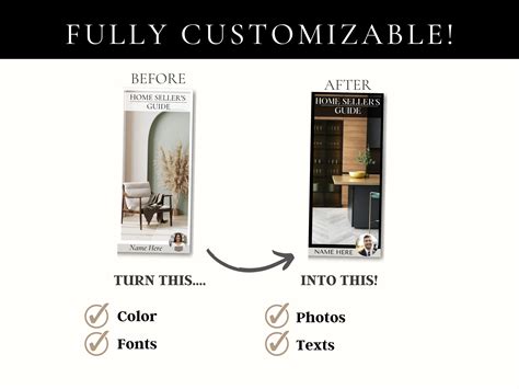 Home Buyer's &seller's Guide Trifold Brochure Canva Template | Real