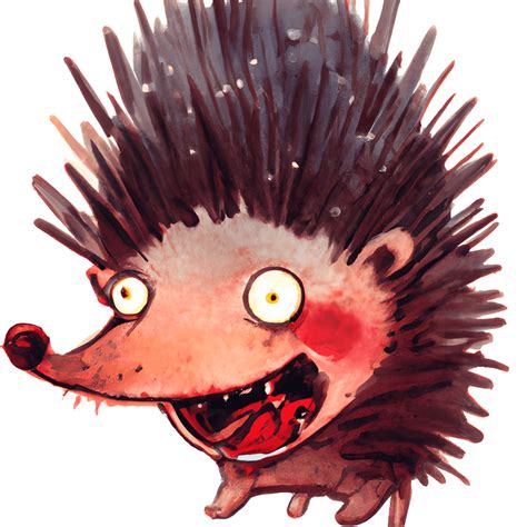 Crazy Adorable Hedgehog Graphic · Creative Fabrica
