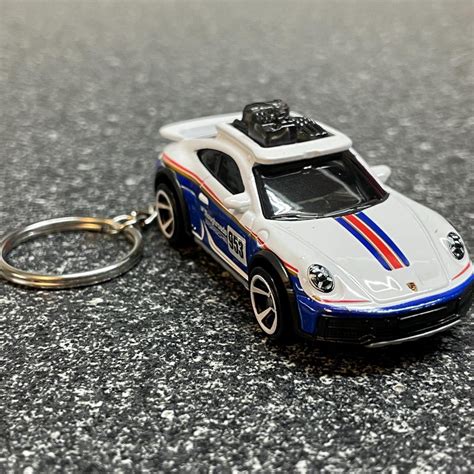 Porsche Hot Wheels Keychain Etsy
