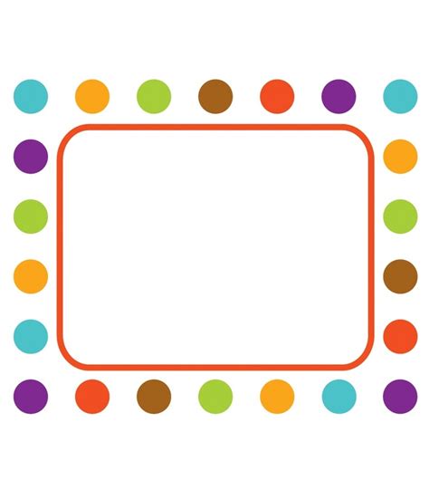 Polka Dot Border Template Clipart Best