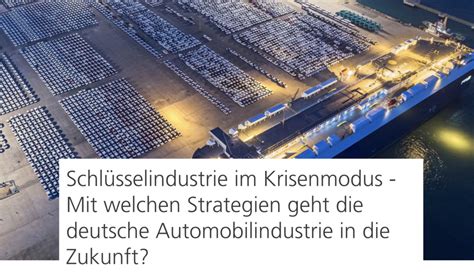 PANEL Schlüsselindustrie im Krisenmodus Mit welchen Strategien geht