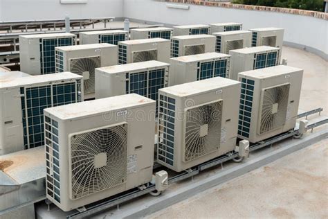Rooftop Air Conditioning On An Apartment In Australia Editorial