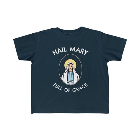Catholic Kids Shirt Toddler Jersey Tee Mary Shirt Mary Mother Of God