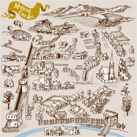 Medieval Town Map