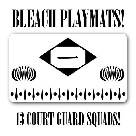 Bleach Gotei 1313 Court Guard Squads Playmat Etsy
