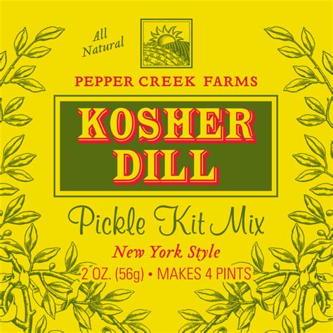 Kosher Dill Pickle Mix Pepper Creek Farms