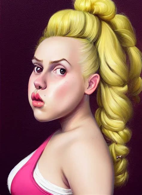 Full Body Teenage Betty Cooper Blonde Hair Obese Stable Diffusion