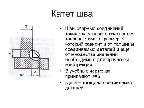 Катет сварного шва - что это и как его рассчитать