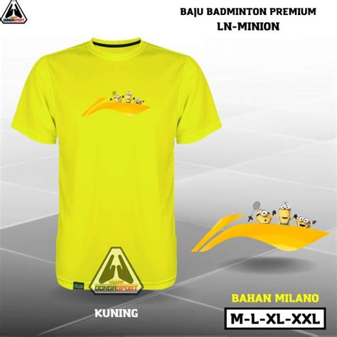 Bpv 04 Vic Minion Baju Badminton Premium Baju Badminton Sablon Dtf Baju