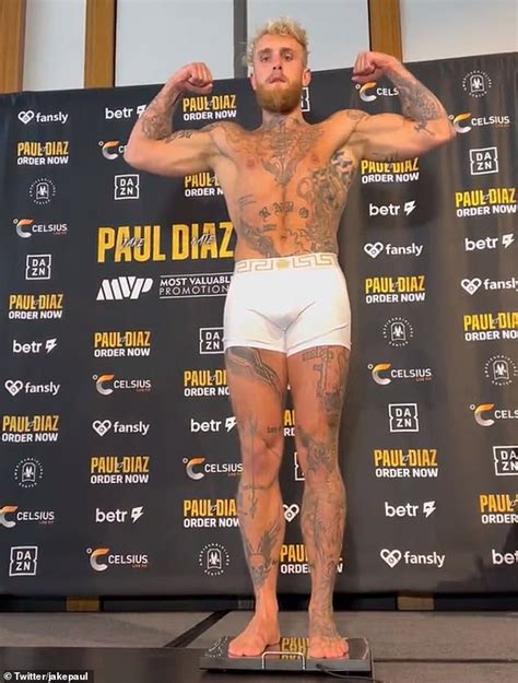 Jake Paul Has To Strip Naked As He Weighs In For His Fight Against Nate Diaz As The Problem